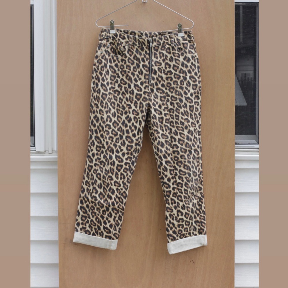 Cheetah Mom Jeans
